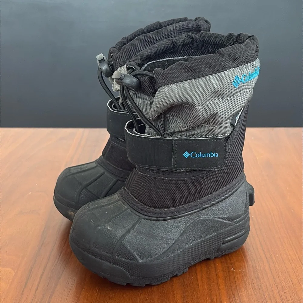 Columbia Kids' Powderbug Plus II Boot - Black, Gray, size 7